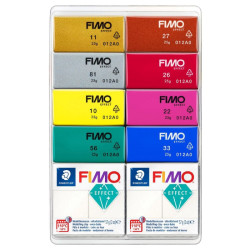 Fimo effect mixing pearls zestaw 10 kostek modeliny 8x25g 2x57g - skle