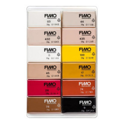 Fimo professional doll art zestaw modelin 12x25g - sklep plastyczny -