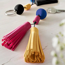 Fimo leather leather effect keychain set of modeling clay 4x25g