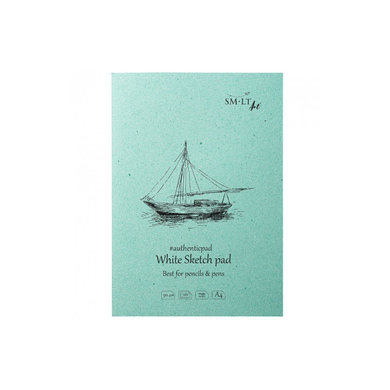 SM-LT authentic white sketchbook A4 90 g 120 arcs