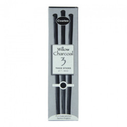 Coates willow charcoal węgiel naturalny w sztyfcie 3szt - sklep plasty
