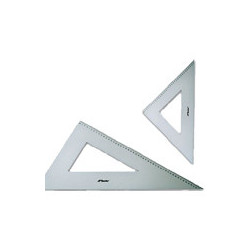 Professional Aluminium Metal Metric Set Square Triangle 21cm 45 Degree