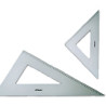 Professional Aluminum Metal Metric Set Square Triangle 45x 32 degree -