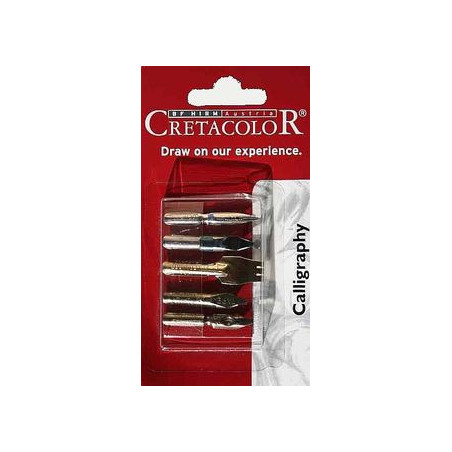 Cretacolor komplet 5 stalówek do kaligrafii 431-10