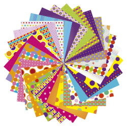 Avenue mandarine bubbles origami paper 20x20 70 g 60 ark