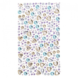 Dp Craft self-adhesive crystals pastel various shapes 250pcs