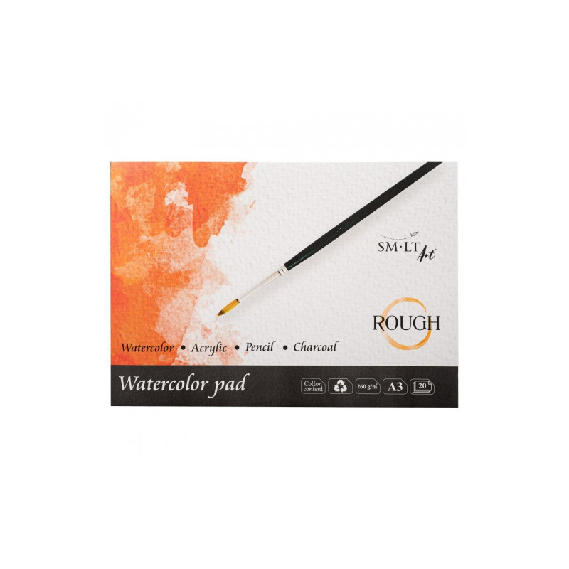 SM-LT rough blok akwarelowy 260g 20ark - sklep plastyczny - szał dla p