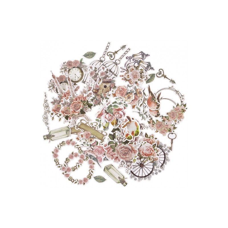 DP Craft love paris paper shapes 44pcs