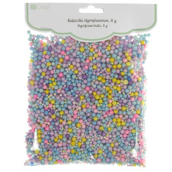 DP Craft kuleczki styropianowe pastelowe 8g - sklep plastyczny - szał