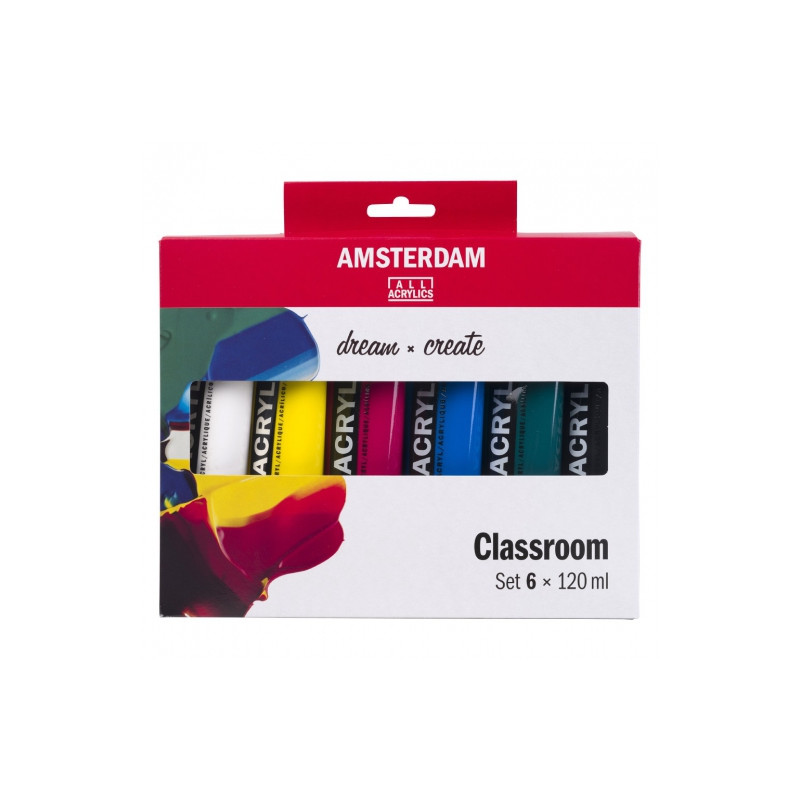 Talens amsterdam set of 6 acrylic paints 120ml