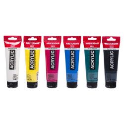Talens amsterdam set of 6 acrylic paints 120ml
