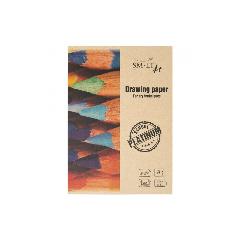 SM-LT art school platinum folder drawing paper A4 150g 20ark - sklep p