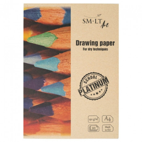 SM-LT art school platinum folder drawing paper A4 150g 20ark - sklep p