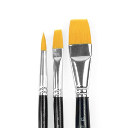 Lefranc & bourgeois multi-usage set of 3 synthetic brushes