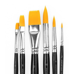 Lefranc & bourgeois multi-usage set of 6 synthetic brushes