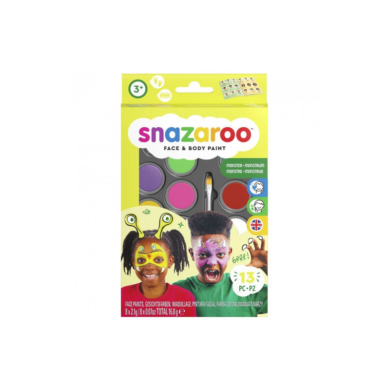 Snazaroo monster set of 8 face paints