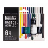 Liquitex basics zestaw podstawowy farb akrylowych 6x22ml - sklep plast
