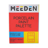 Meeden porcelain palette 8 chambers 18x13cm