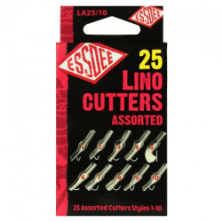 Essdee set of 25 lino cutters (no. 1-10)