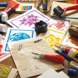 Essdee lino set of 25 lino cutters (Nos. 1-5)