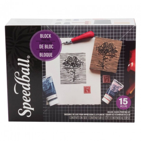 Speedball delux linocut set