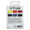 QoR intensity mini set of 6 watercolor semi-cubes metal case