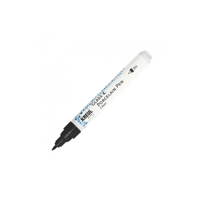 Kreul glass&porcelain clear pen fine 1-2mm black