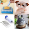 Felting device with 7 needles