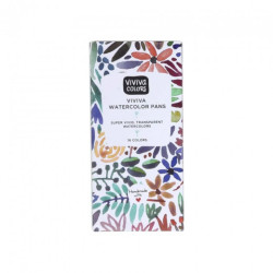 Viviva Colors original set of watercolors 16pcs cork packaging