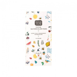 Viviva Colors spring set of watercolors 16pcs cork packaging