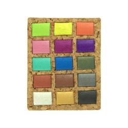 Viviva Colors mettalics set of watercolors 15pcs cork packaging
