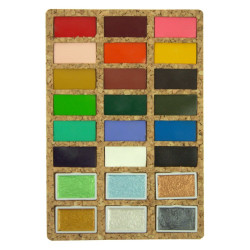 Viviva Colors deluxe set of watercolors 24pcs in a cork box