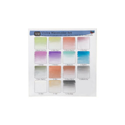 Viviva Colors mettalics set of watercolors 15pcs cork packaging