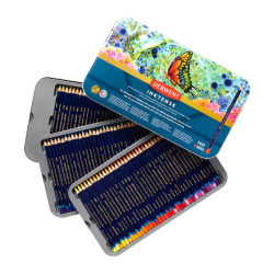 Derwent inktense set of inks in a crayon 100pcs metal box