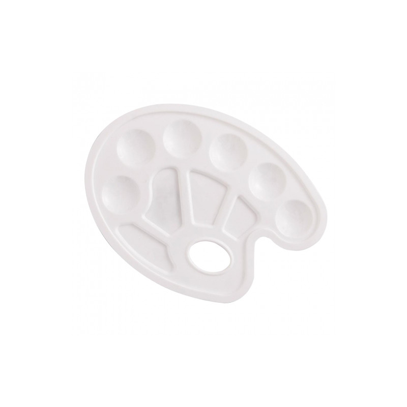 Paleta plastikowa owalna 16,5 x 22,5cm - sklep plastyczny - szał dla p