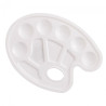 Oval plastic palette 16.5 x 22.5cm YM-D5