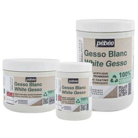 Pebeo gesso studio green acrylic primer white