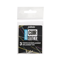 Pebeo setacolor cuir leather marker tips 3pcs