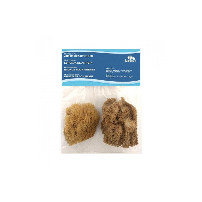 Kereso set of natural sponges 2 pcs