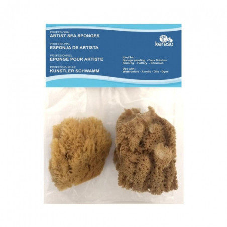 Kereso set of natural sponges 2 pcs