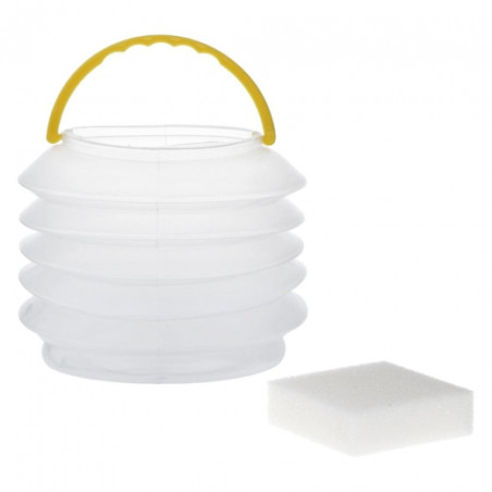 Royal&Langnickel container with a sponge for washing brushes, portable