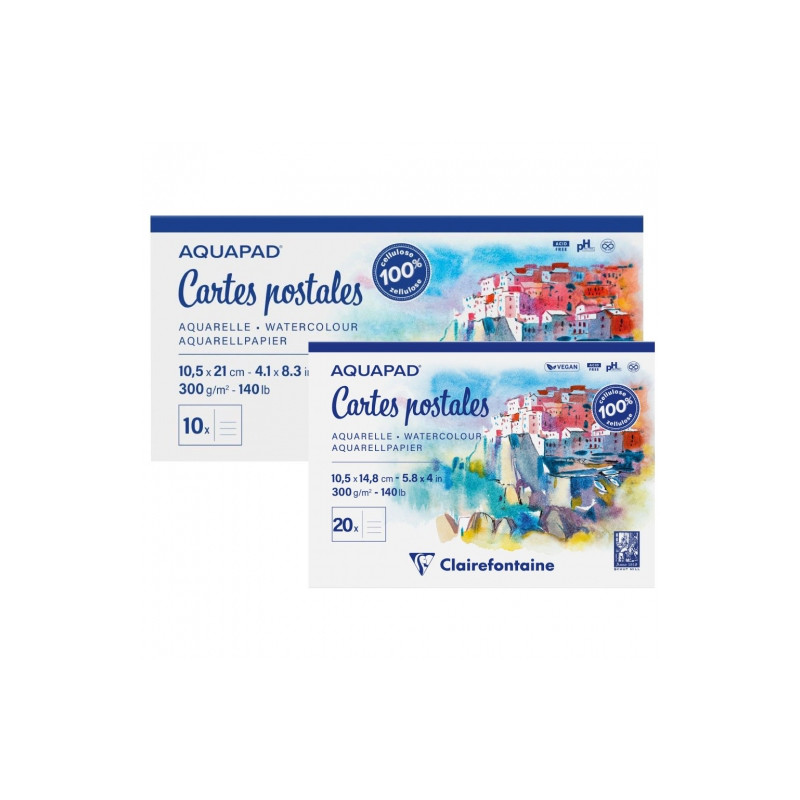 Clairefontaine cartes postales watercolor pad for postcards