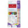 Faber-Castell zestaw 10 kredek colour grip z 3 kredkami pastelowymi sp