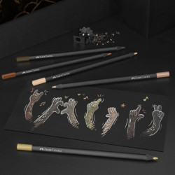 Faber-Castell black edition zestaw 12 trójkątnych kredek w odcieniach