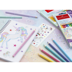 Faber-Castell zestaw 10 kredek colour grip z 3 kredkami pastelowymi sp