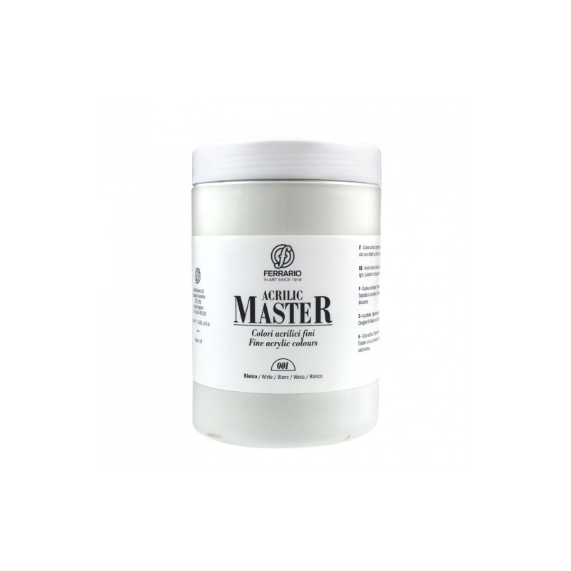Ferrario master acrylic farby akrylowe 1000 ml - sklep plastyczny - sz