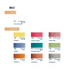 Schmincke horadam vintage watercolour set of 10 halves with stickers