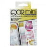 QoR mini reflective set of watercolor semi-cubes 6pcs metal case