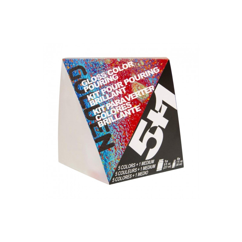 Golden zestaw do pouringu błyszczący 5+1 - sklep plastyczny - szał dla