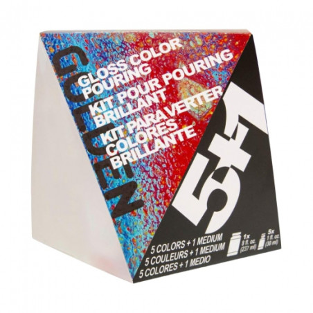 Golden zestaw do pouringu błyszczący 5+1 - sklep plastyczny - szał dla